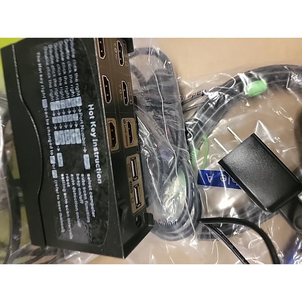 2 Port 4Kx2K Dual Monitor HDMI KVM Switch CKL-922HUA New!